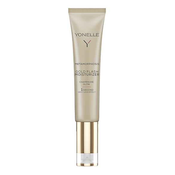 Gold Flash Moisturizer Champagne Glow - Rozjasňovač, YONELLE