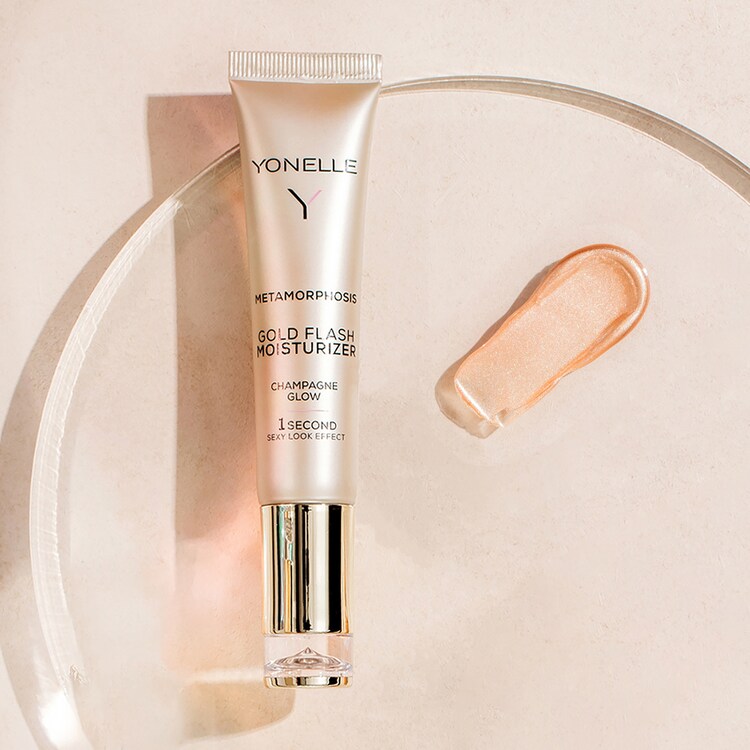 Rozświetlający Nawilżacz Ze Złotymi Drobinkami - rozświetlacz