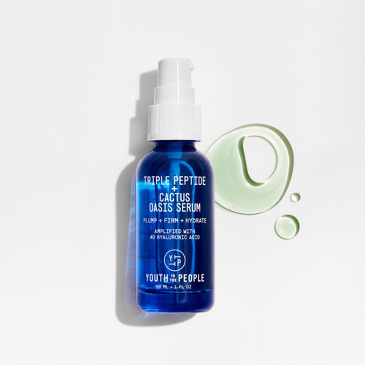 Triple Peptide + Cactus Oasis Serum - Sérum visage et cou hydratant