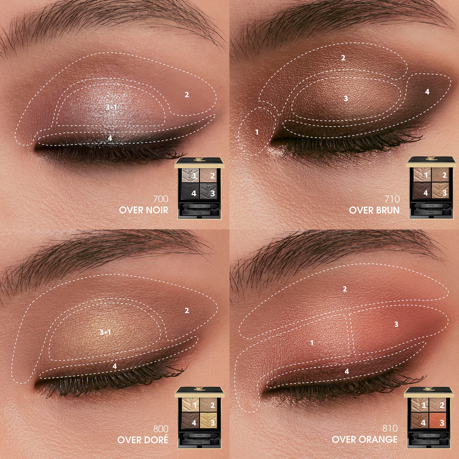 Couture Mini Clutch - Mini paleta farduri de pleoape ❘ Yves Saint