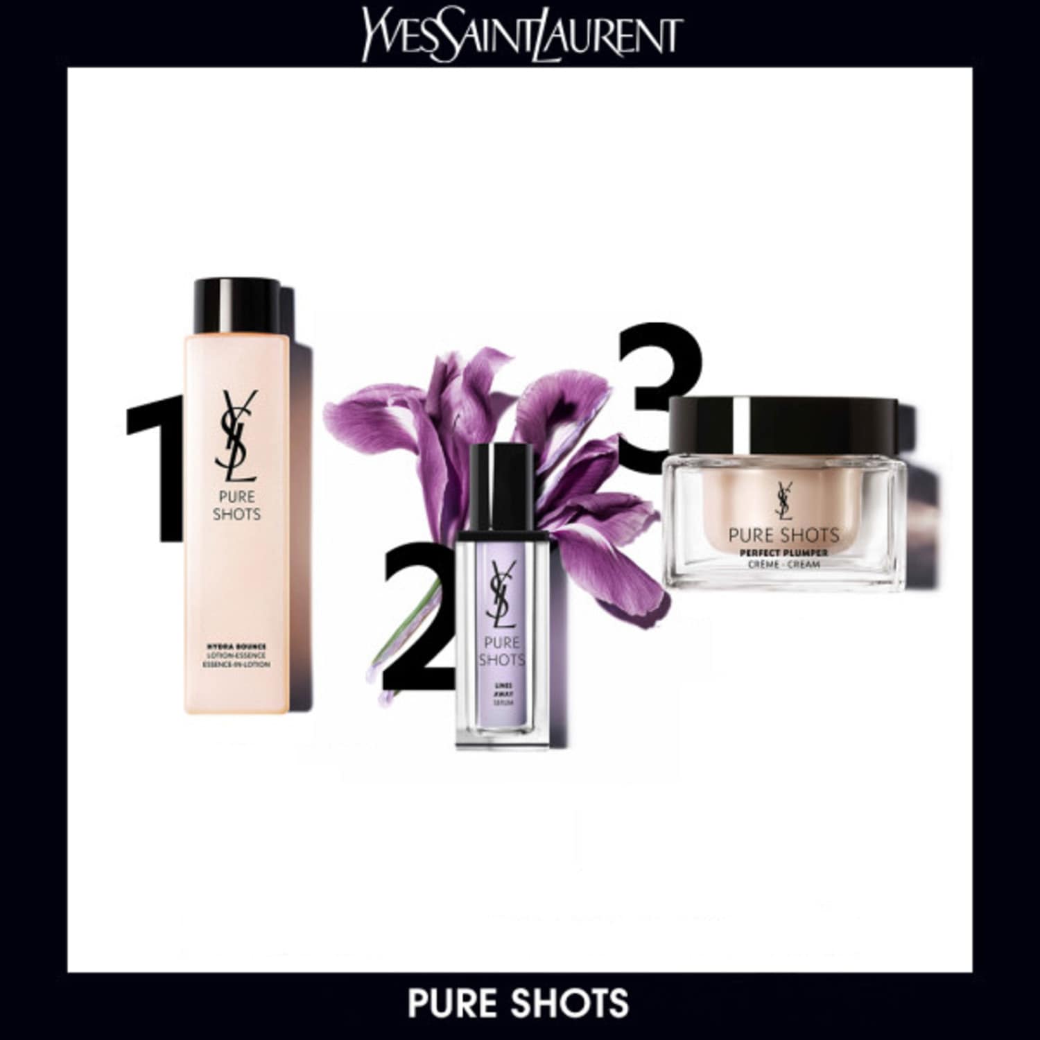 Yves Saint Laurent PURE SHOTS 4点セット Pure Shots Lines Away Serum - Serum i YVES SAINT LAURENT
