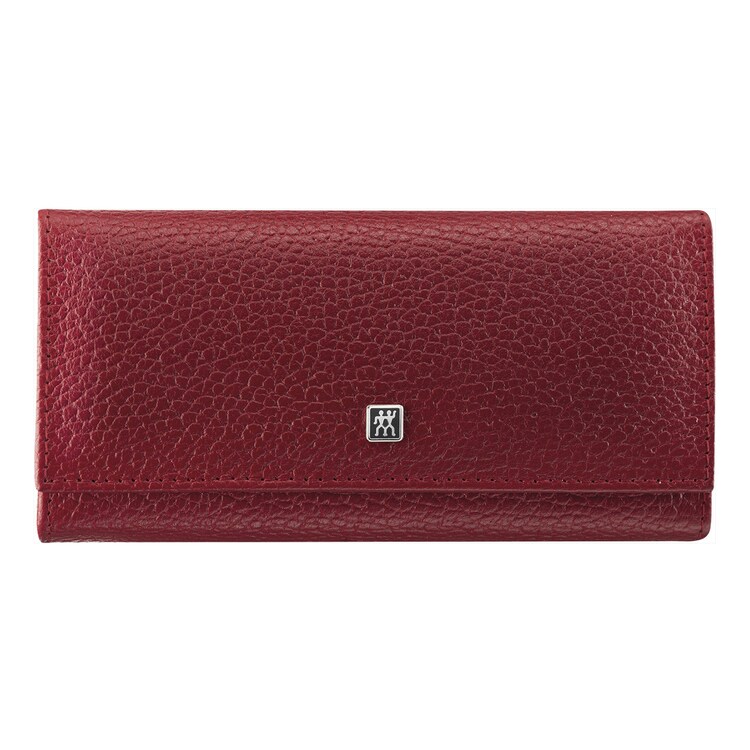 Maniküre Pediküre Set 5tlg. mit Nagelschere, Leder, Rot