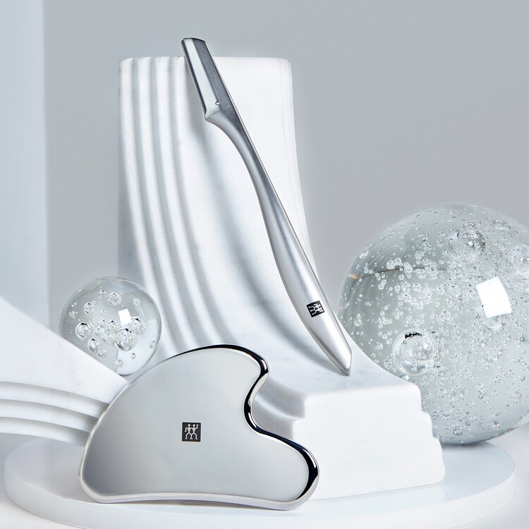 Gesichtshaar-Rasierer, Edelstahl mattiert