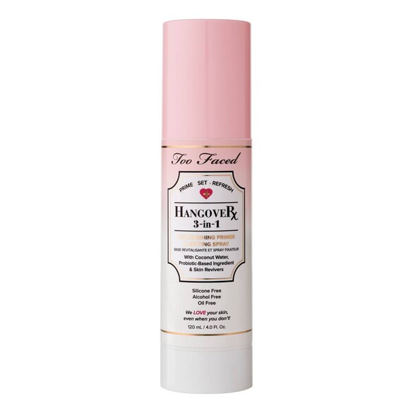Hangover 3-in-1 Spray - Obnavljajući primer i sprej za fiksiranje, TOO FACED