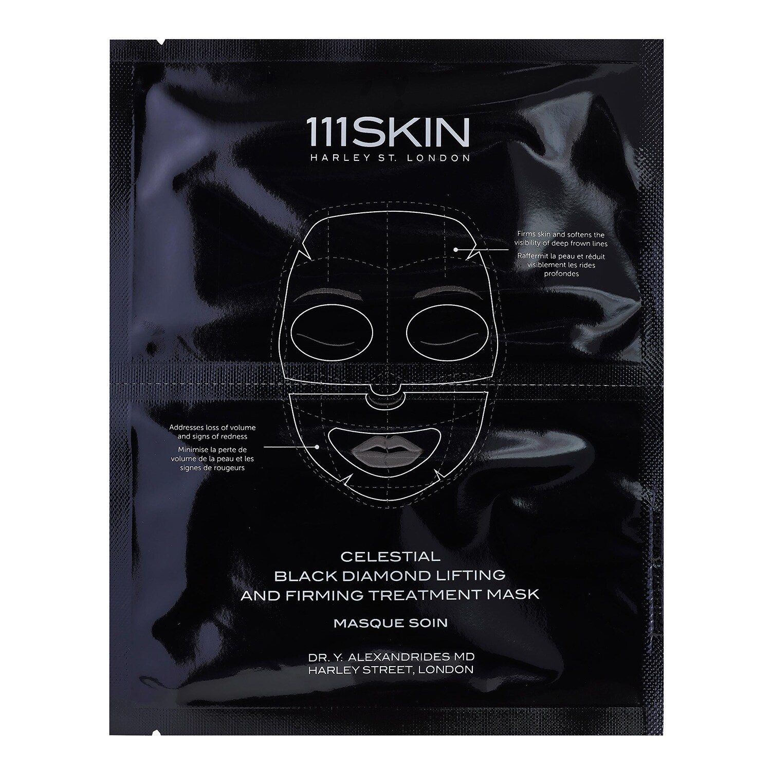 111SKIN - Celestial Black Diamond Mask - Liftingová a zpevňující pleťová maska