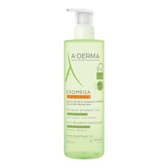 Exomega - Gel Lavant Emollient 2 En 1 Anti-Grattage, A-DERMA