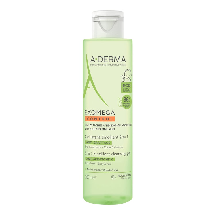 Exomega - Gel Lavant Emollient 2 En 1 Anti-Grattage