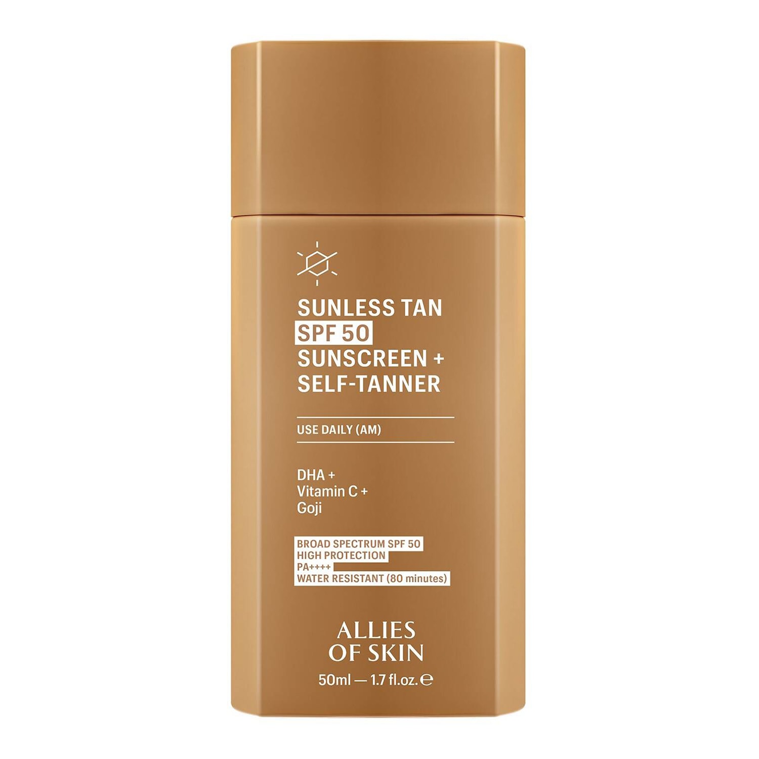 Sunless Tan SPF50 Sunscreen + Self Tanner