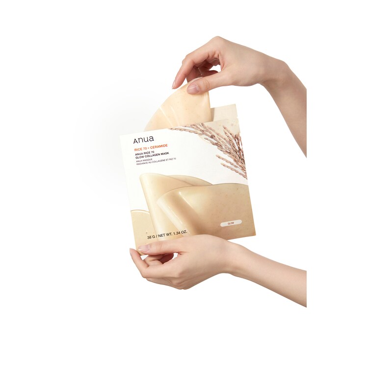 Rice 70 Glow Collagen Mask - Masca hidrogel cu colagen pentru hidratare suprema