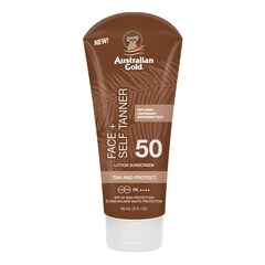Face + Self Tanner - Protector Solar SPF 50, Australian Gold