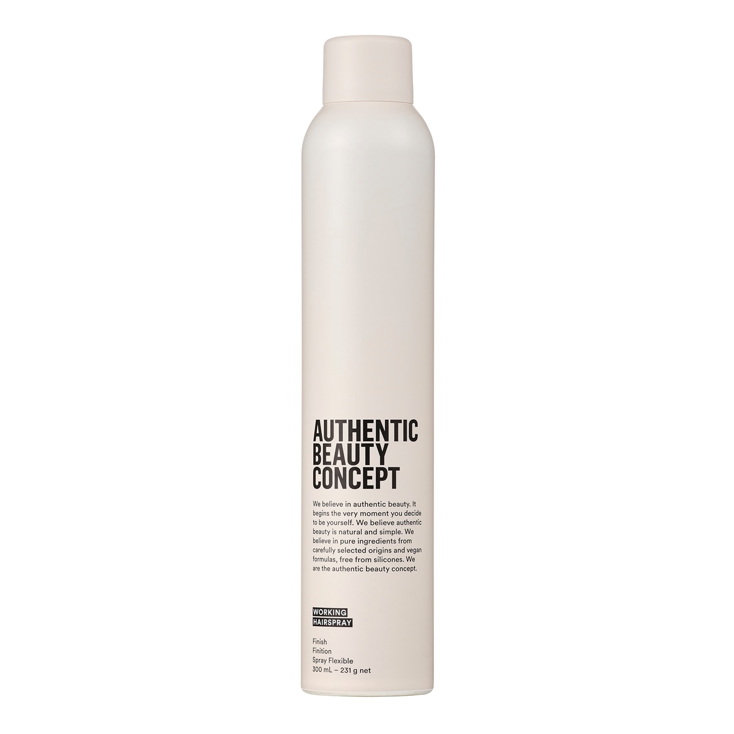 Authentic Beauty Concept Working Hairspray - Feiner Haarlack für flexiblen Halt und voluminöses Finish