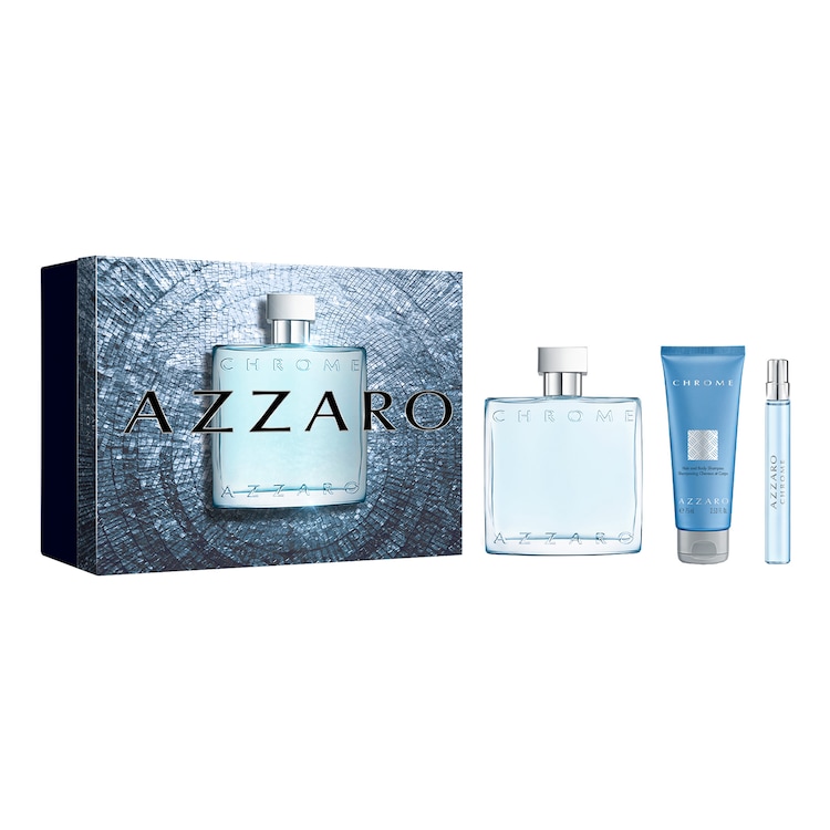 Chrome - Coffret Eau de Toilette, Gel Douche Cheveux & Corps et Format Voyage