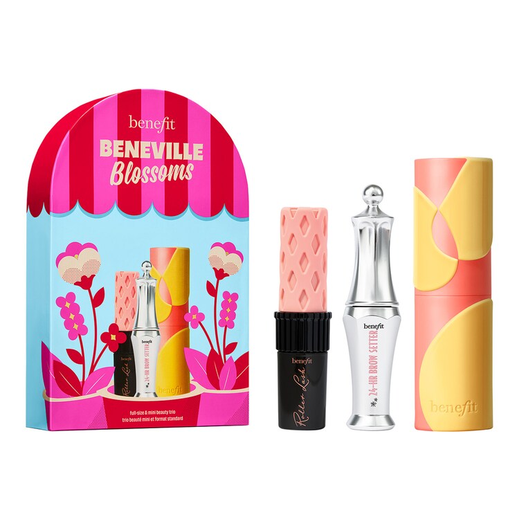 Beneville Blossoms - Full Face Beauty Set aus Mascara, Augenbrauengel & Blush