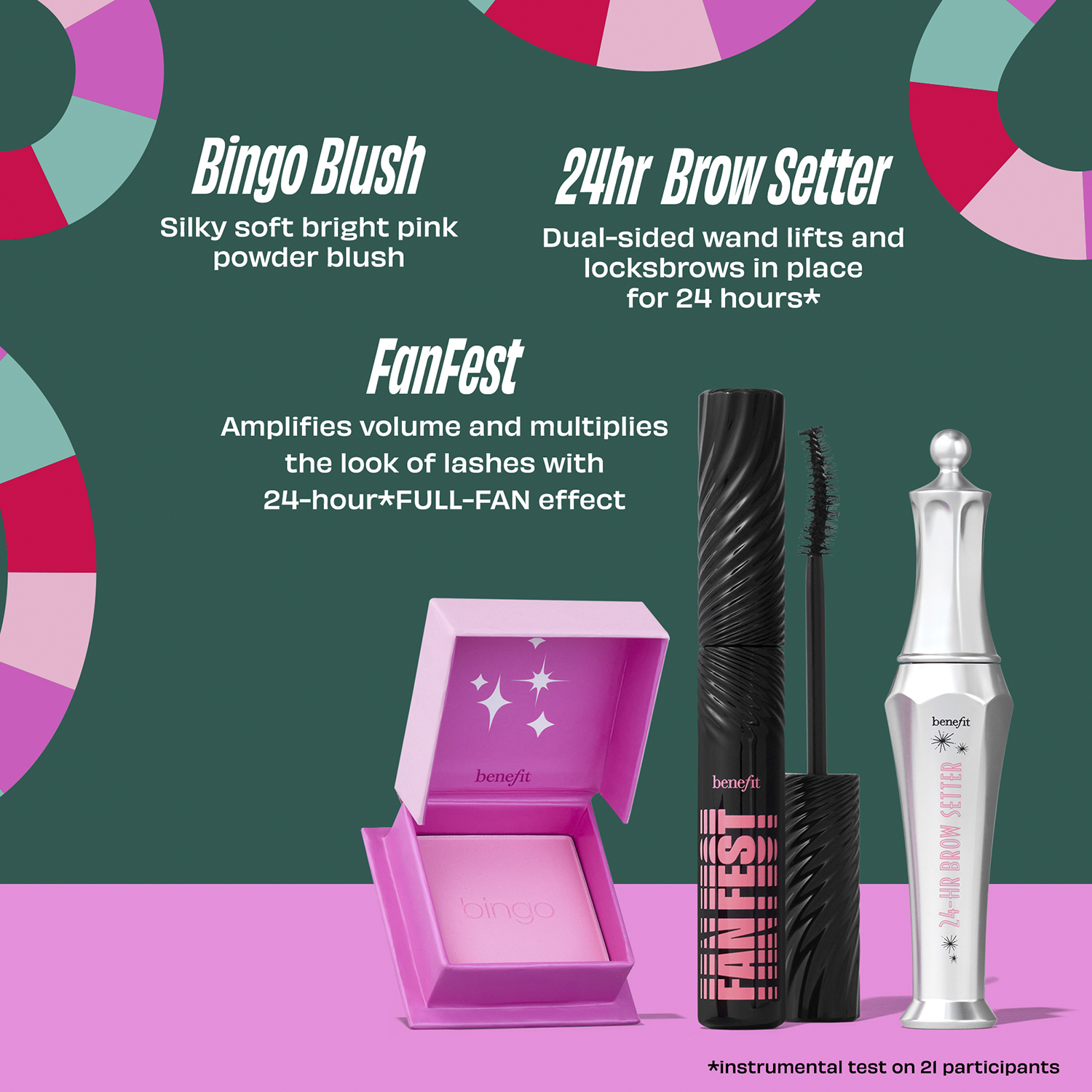 Benebingo Mascara, Brow and Limited Edition Blush Makeup