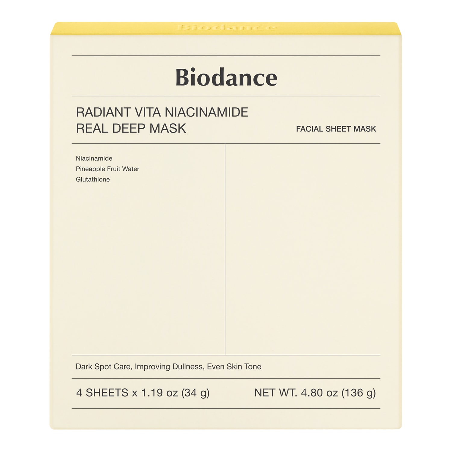 Radiant Vita Niacinamide Real Deep Mask