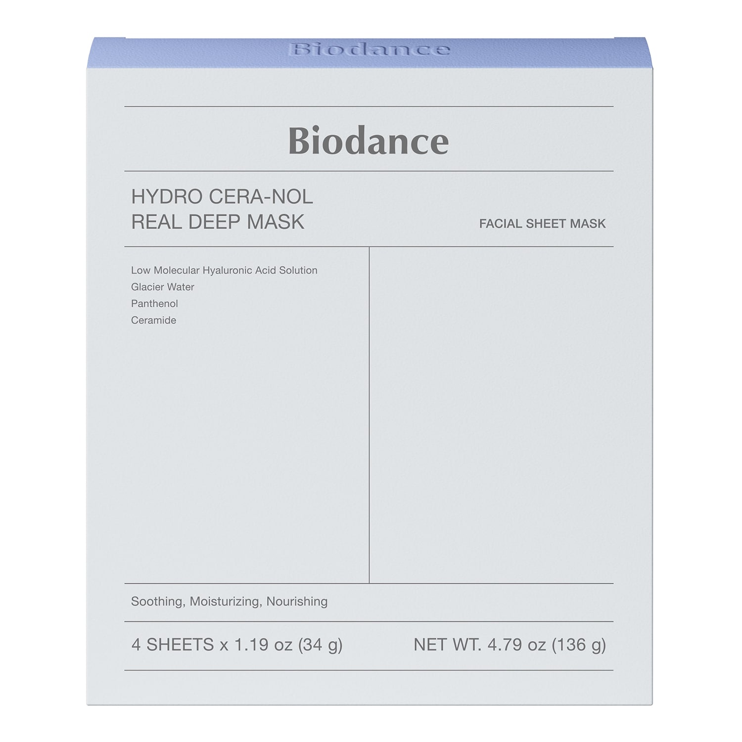 Hydro Cera-Nol Real Deep Mask - soothes and strengthens