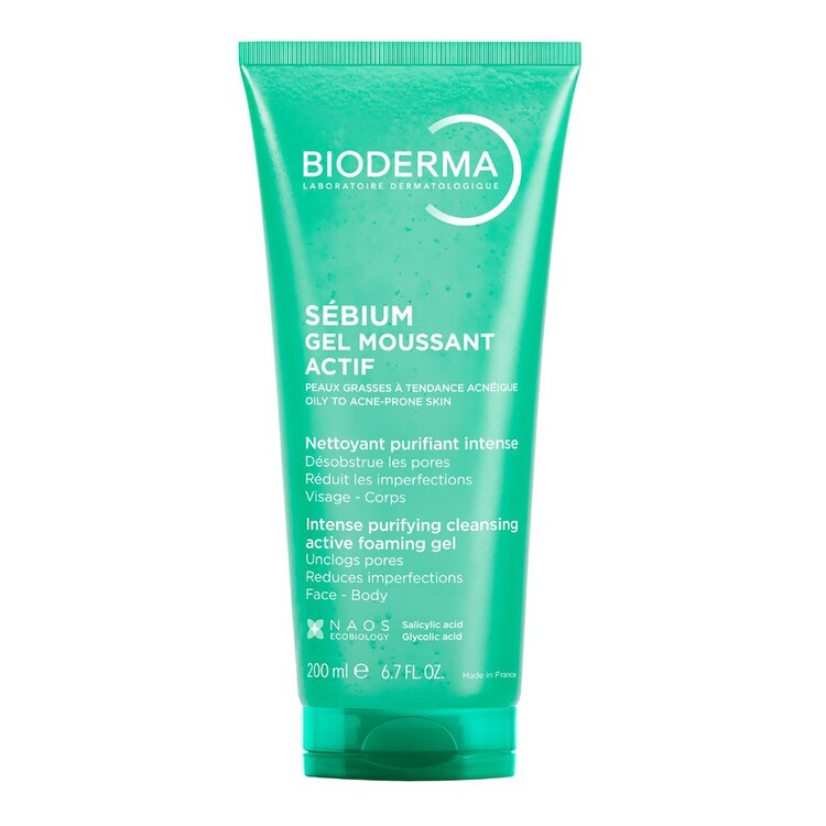 Sébium Gel Moussant Actif - Gel nettoyant moussant peau mixte à grasse