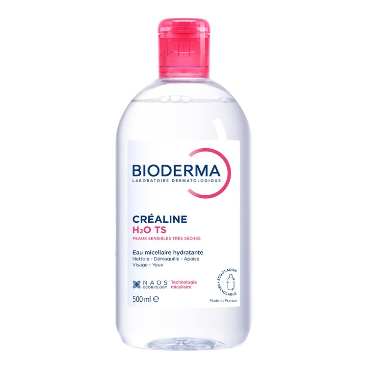 Créaline H2O TS - Eau micellaire démaquillante peaux très sèches