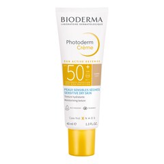 Photoderm Cr&egrave;me Teint&eacute;e - Cr&egrave;me solaire visage peaux sensibles s&egrave;ches SPF50+, BIODERMA