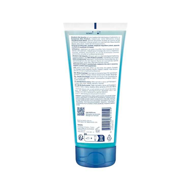 Atoderm Gel douche - Gel lavant hydratant doux visage et corps