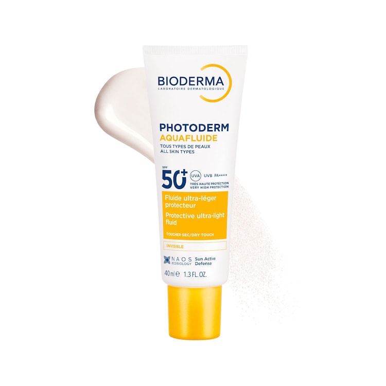 Photoderm Aquafluide SPF 50+ - Soin visage solaire  hydratant peaux sensibles 