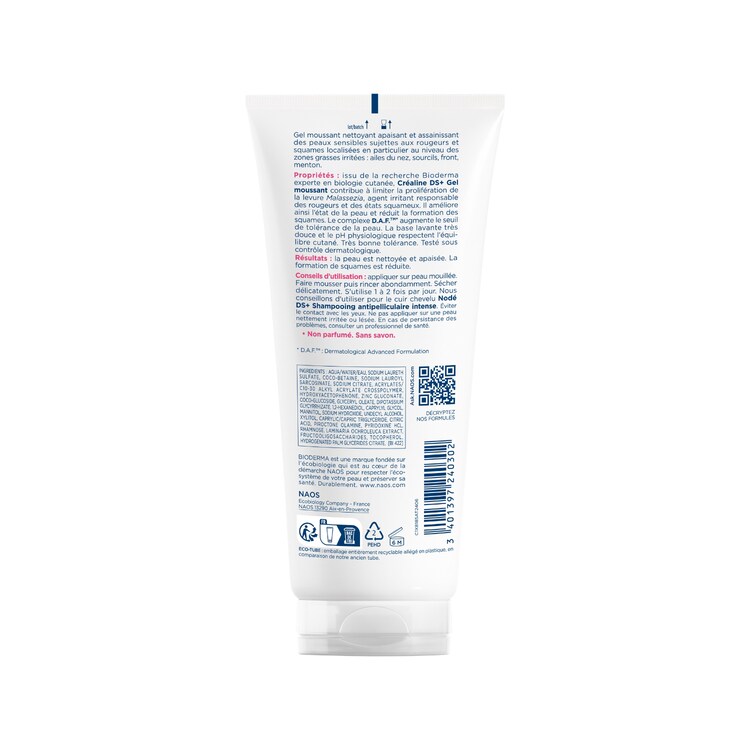 Créaline DS+ Gel Moussant - Gel purifiant anti-rougeurs peaux sensibles