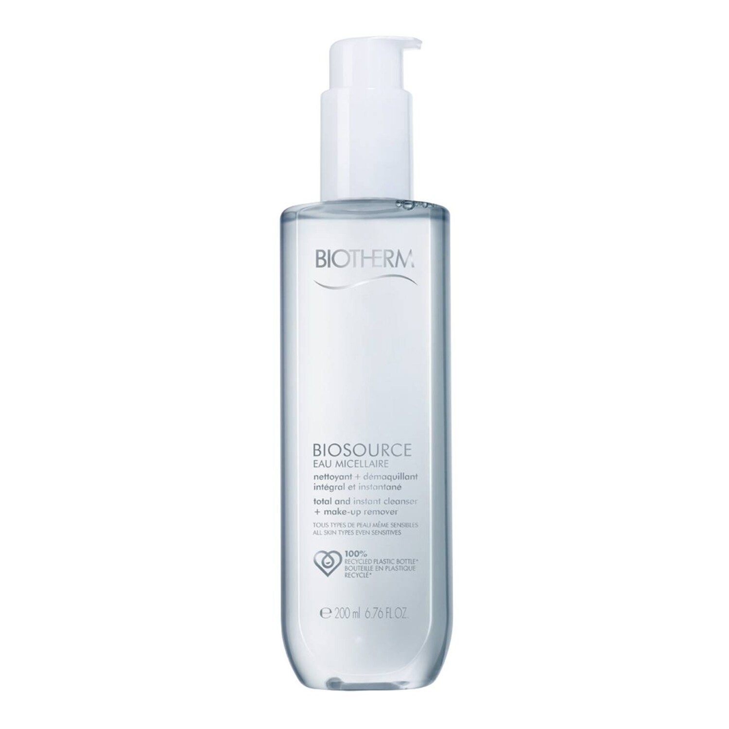 Čisticí micelární voda Biosource Eau Micellaire (Total & Instant Cleaner Make-Up Remover) 200 ml