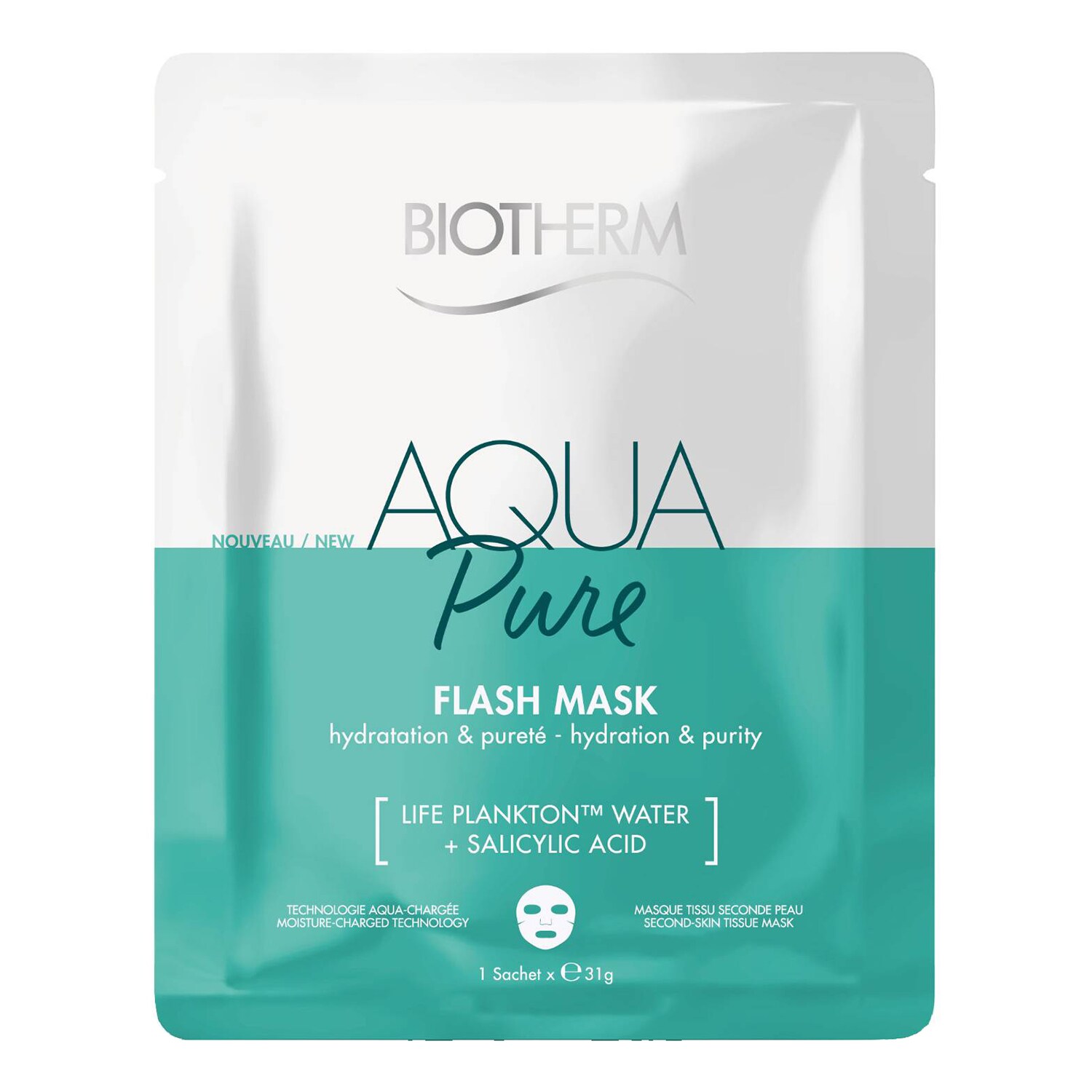 Biotherm Aqua Pure Flash Mask pleťová maska 31 g koupíte na Sephora.cz