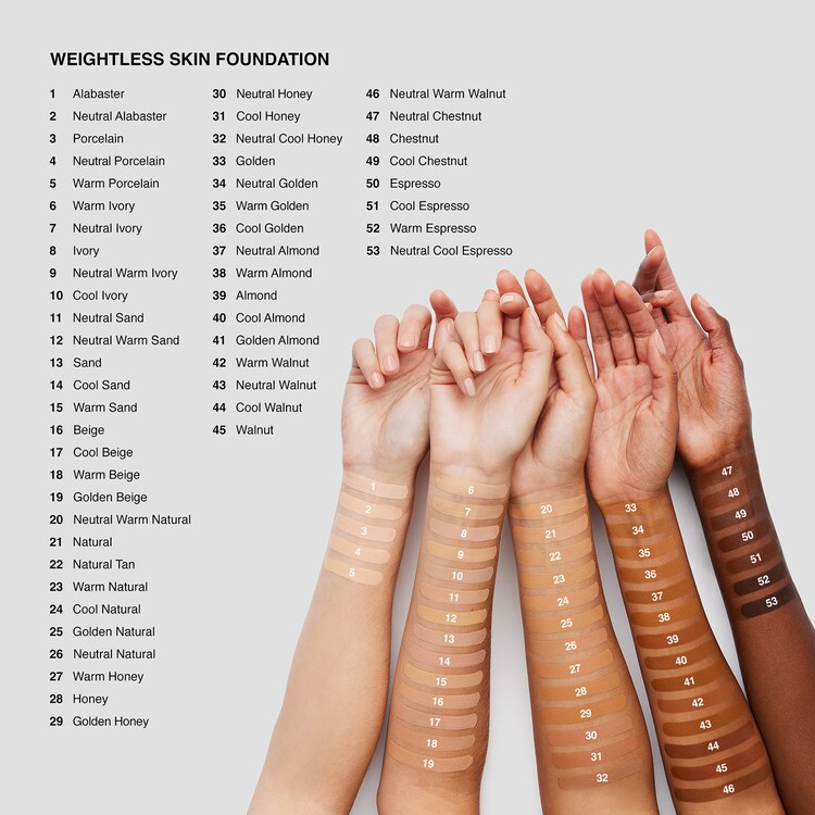 Weightless Skin Foundation - 24ωρη βάση με SPF15