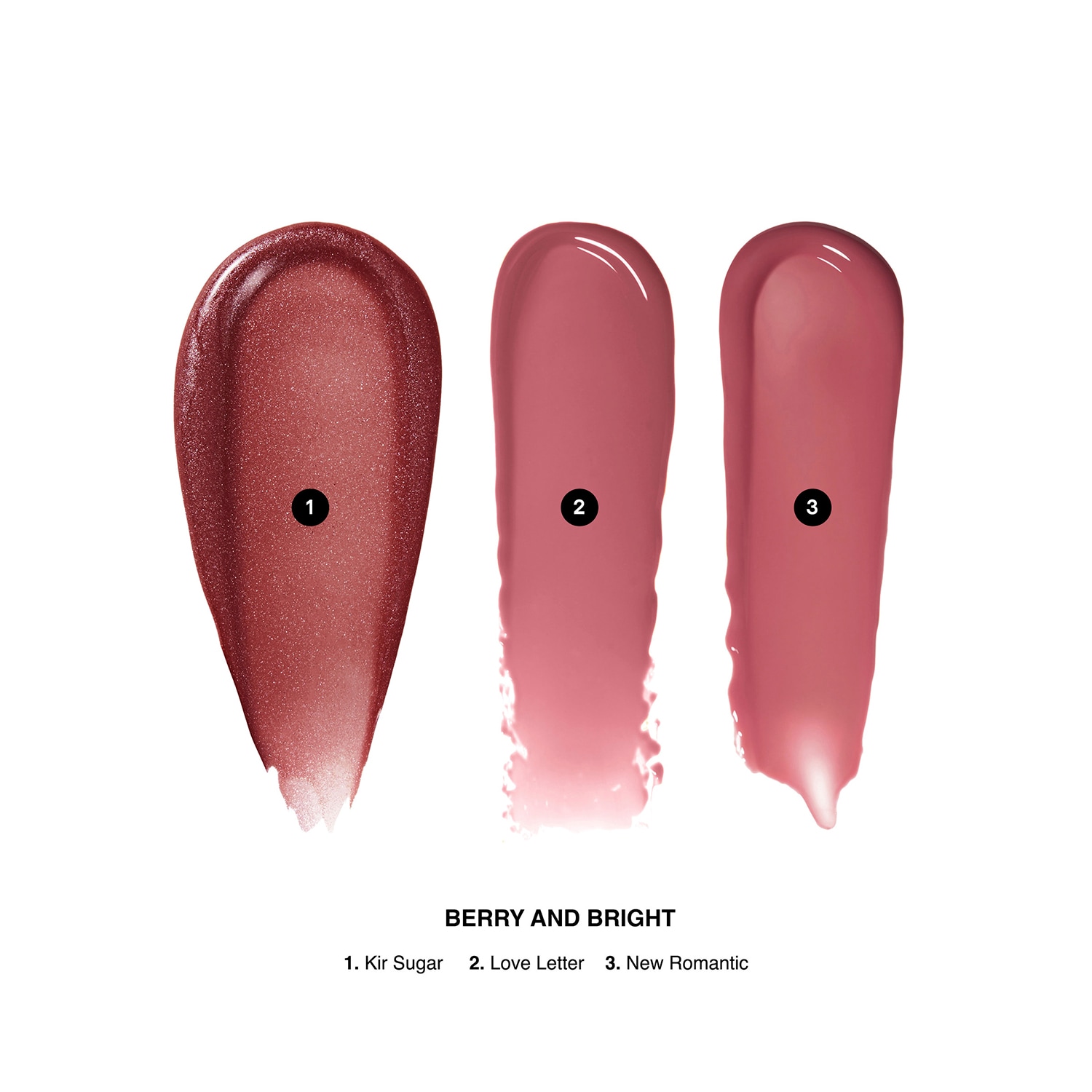 Mini Crushed Oil-Infused Gloss Trio SHADEWAY 1 BERRIES