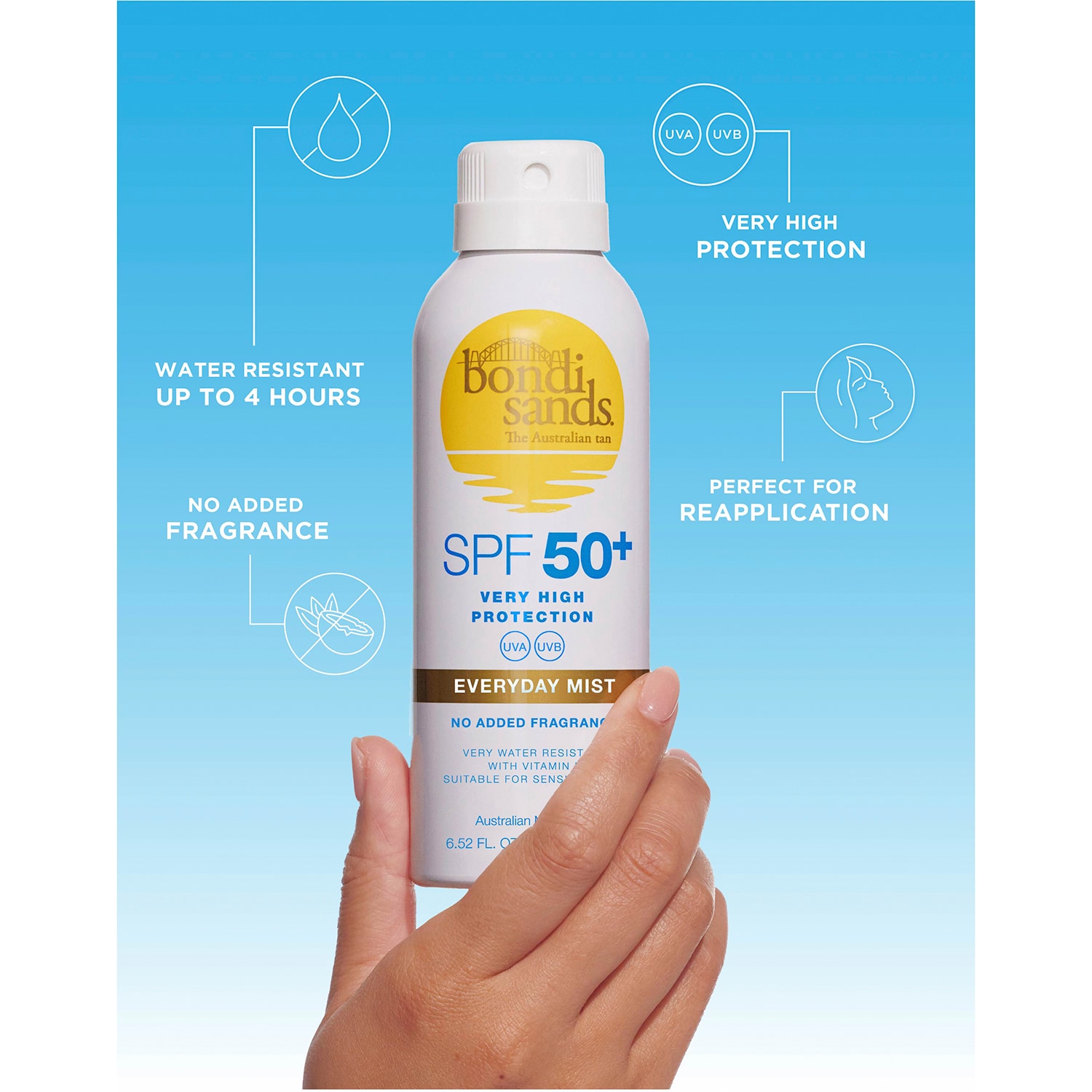 Spf 50+ Everyday Aerosol Mist Spray