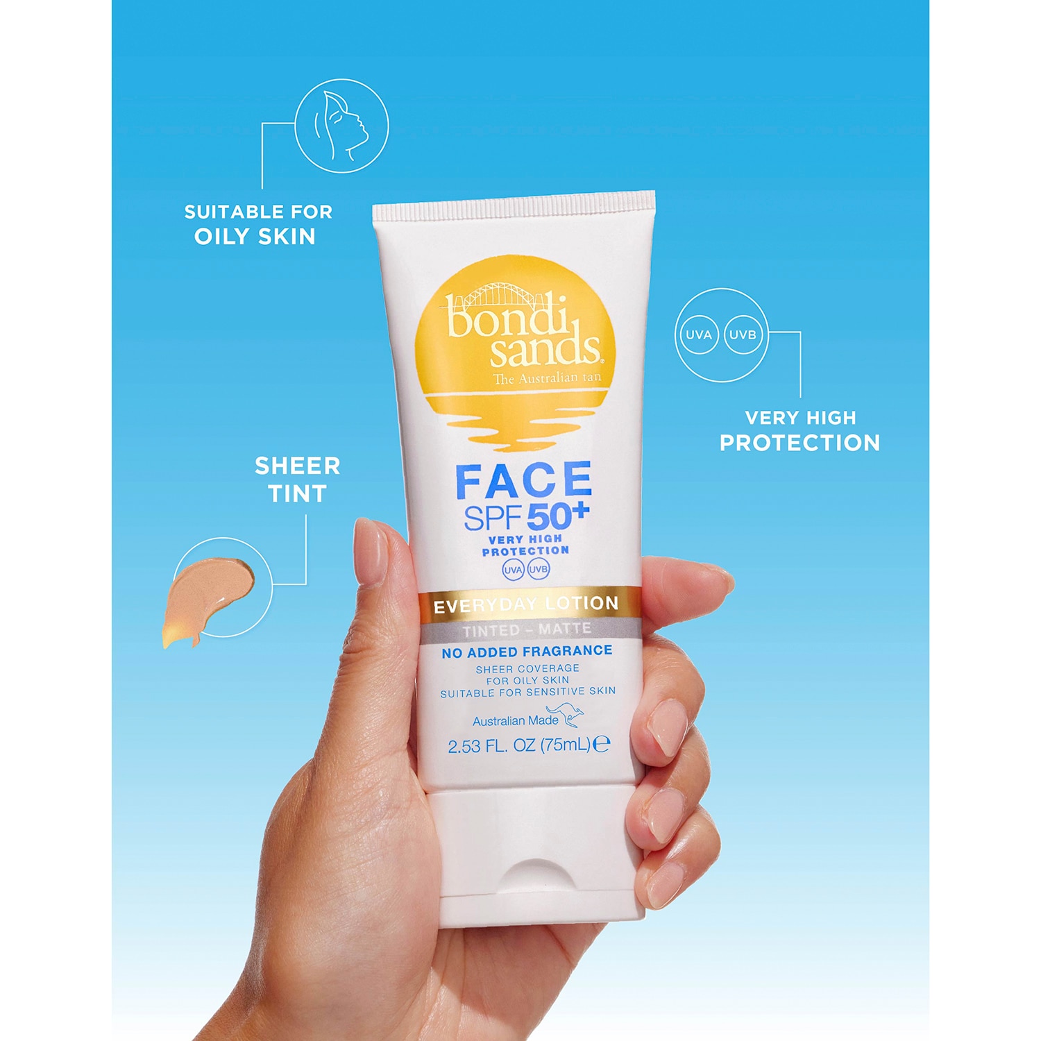 BONDI SANDS SPF 50+ EVERYDAY MATTE TINTED FACE LOTION