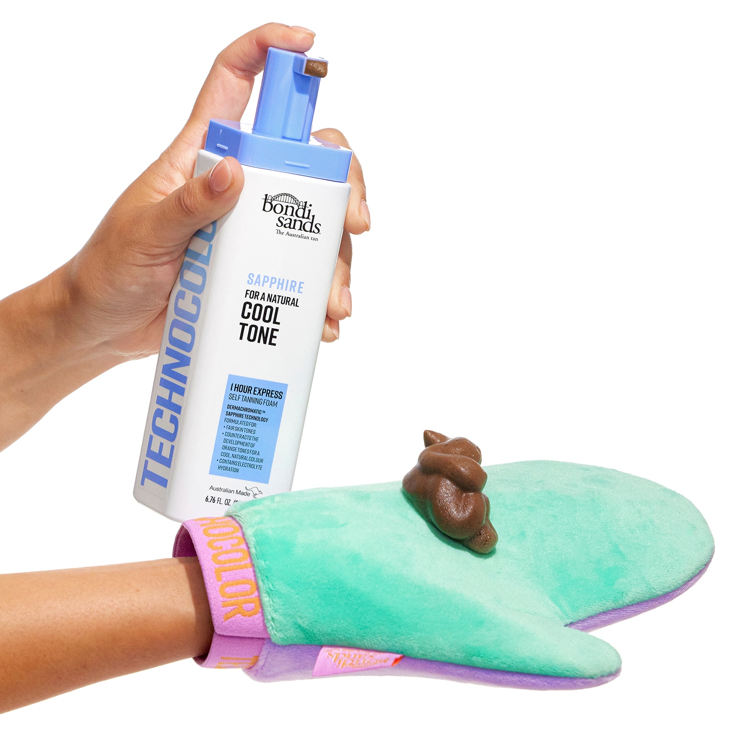 Technocolor 1 Hour Express Self Tanning Foam Sapphire