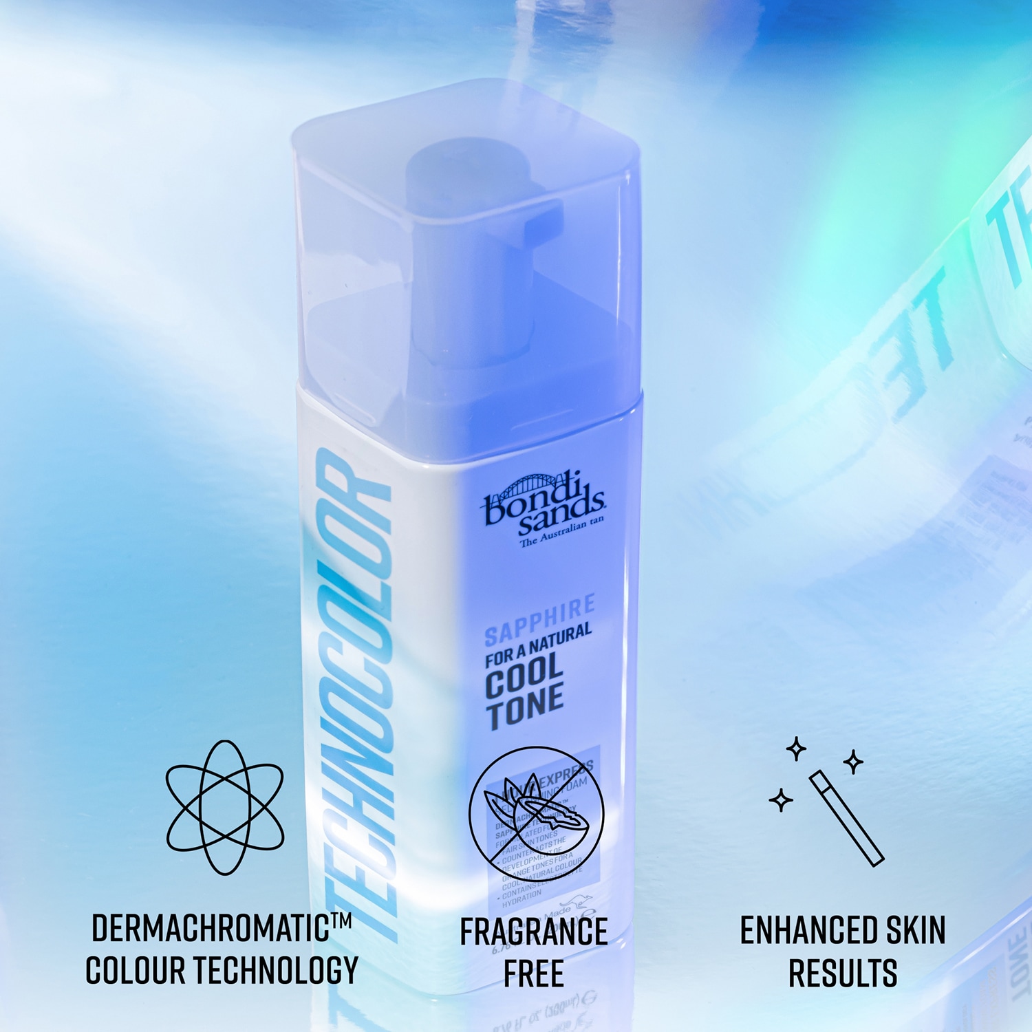 Technocolor 1 Hour Express Self Tanning Foam Sapphire