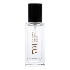 Eau de Parfum 701:  Eucalyptus, coriander, cypress, Bon Parfumeur