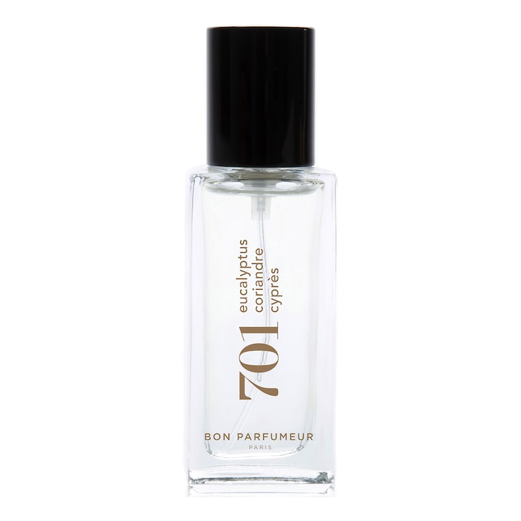 Eau de Parfum 701:  Eucalyptus, coriander, cypress