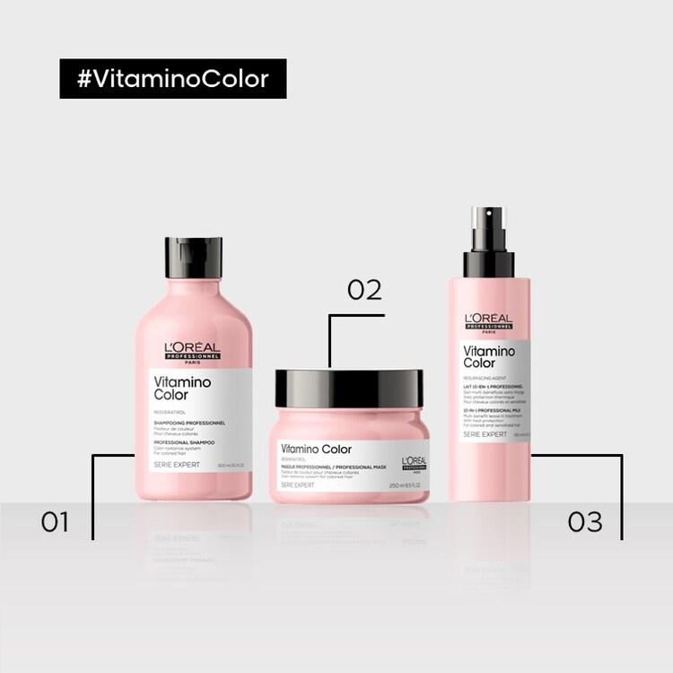 Vitamino Color - Spray sans rinçage pour cheveux colorés