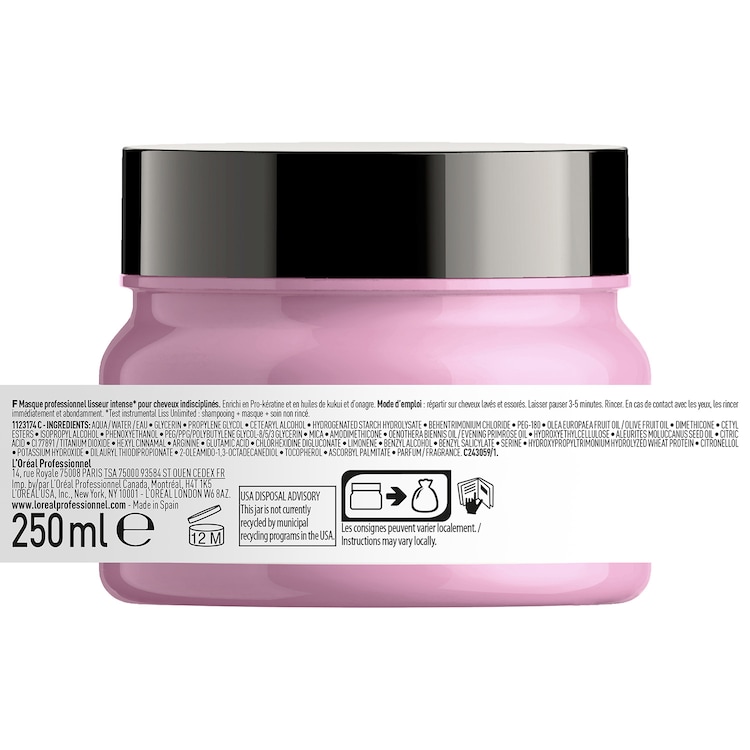  Mascarilla Liss Unlimited - Mascarilla alisadora