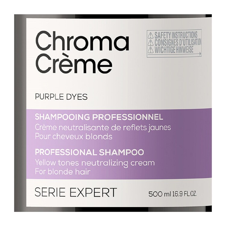Chroma Crème Purple Dyes - Champô Neutralizador Cabelos Loiros