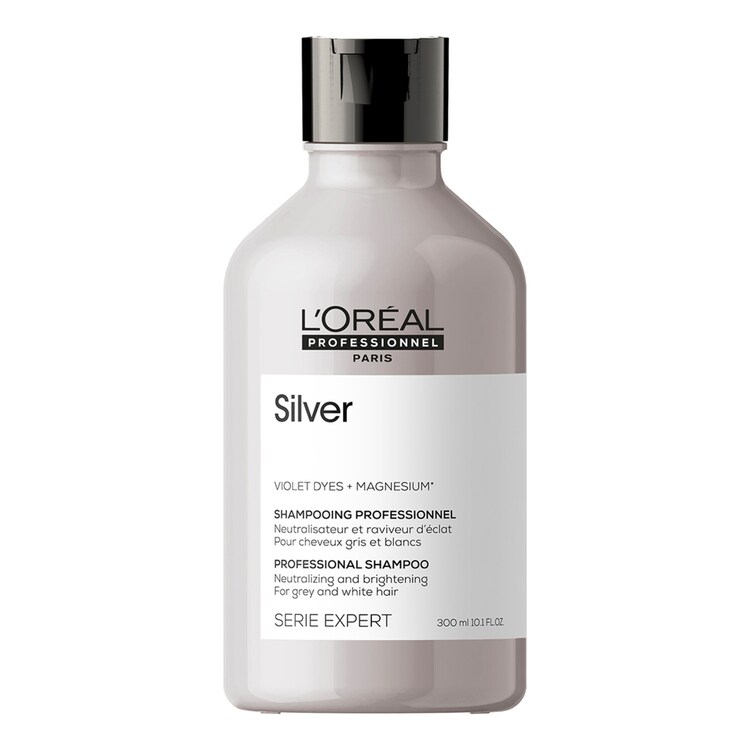 Silver - Çok açık sarı, gri ve beyaz saçlar için renk dengeleyici mor şampuan 