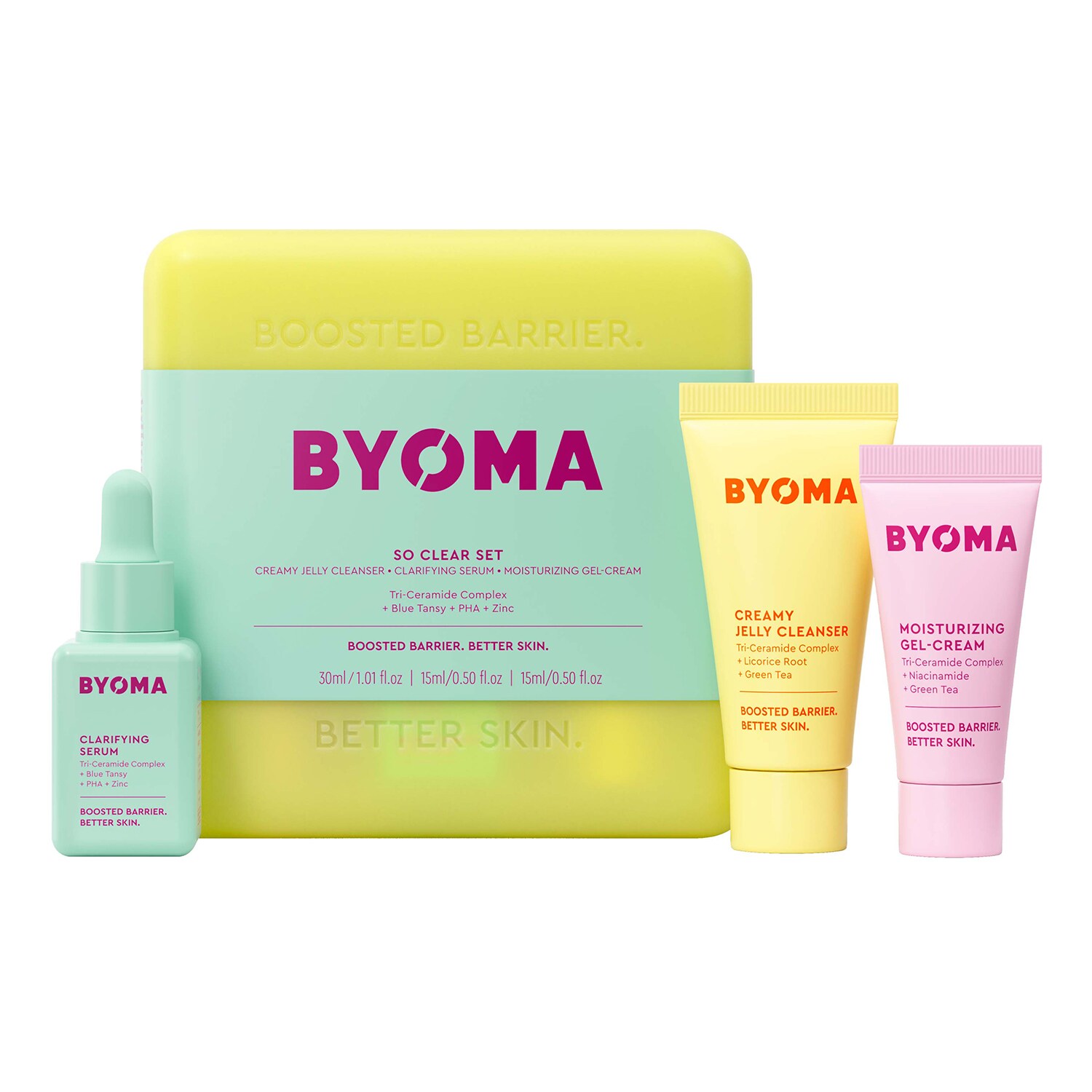 Sada pro péči o obličej BYOMA So Clear Set v krabičce