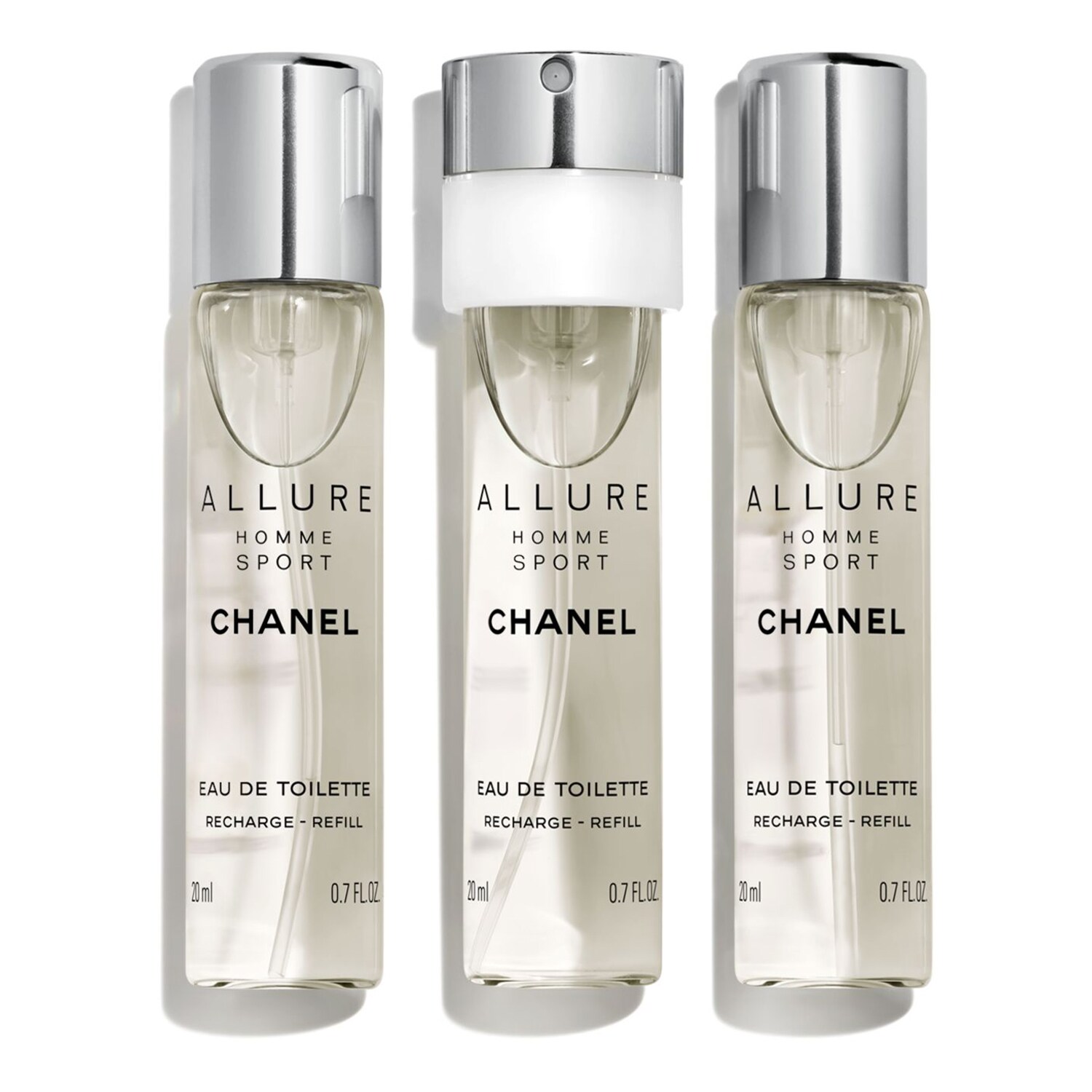 Allure Homme Sport - EDT náplň (3 x 20 ml) 60 ml
