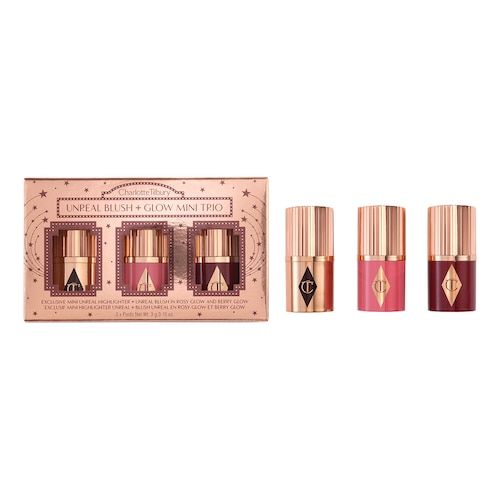 Charlotte Tilbury Unreal blush + glow mini trio puder, rouge & highlighter dam – bild 7