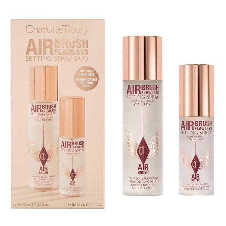 Airbrush Flawless Setting Spray Duo - Σετ δύο σπρέι σταθεροποίησης μακιγιάζ