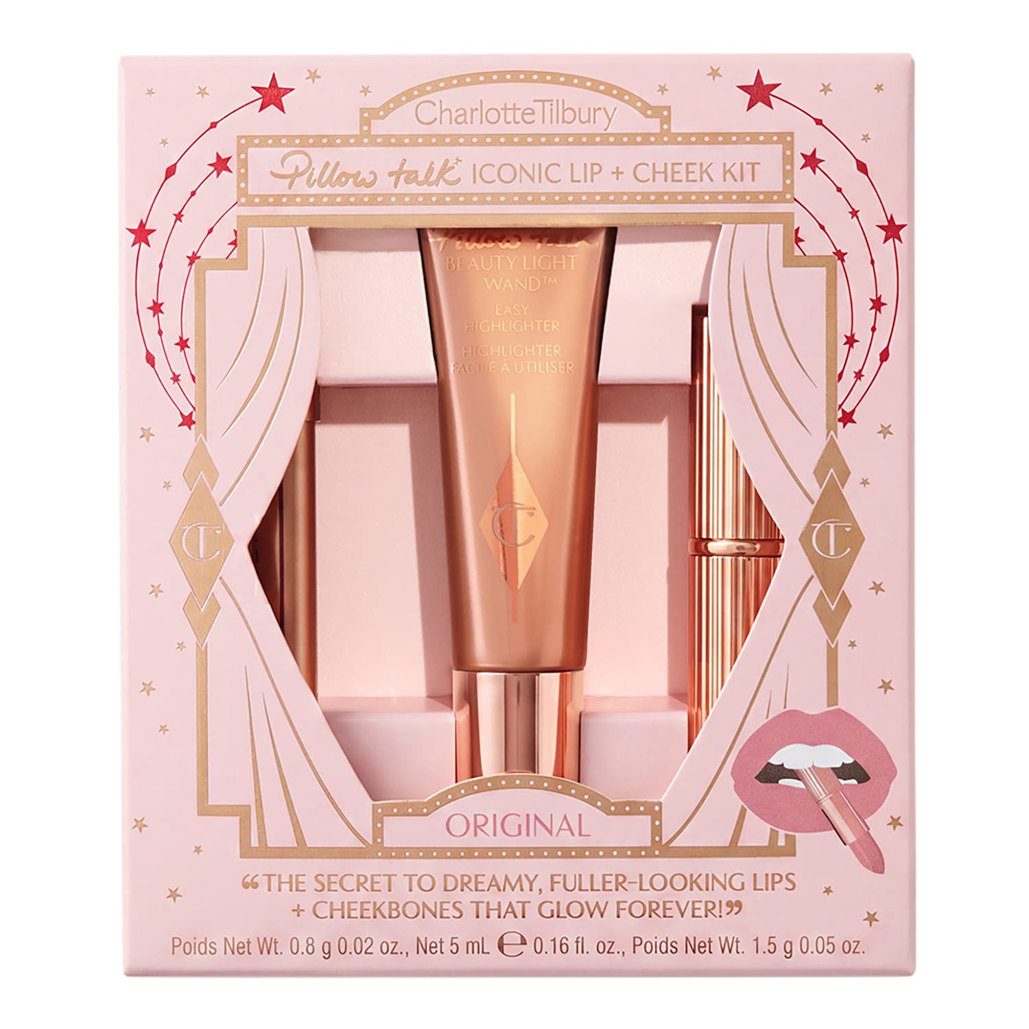 Pillow Talk Iconic Lip + Cheek Kit - Pillow Talk
