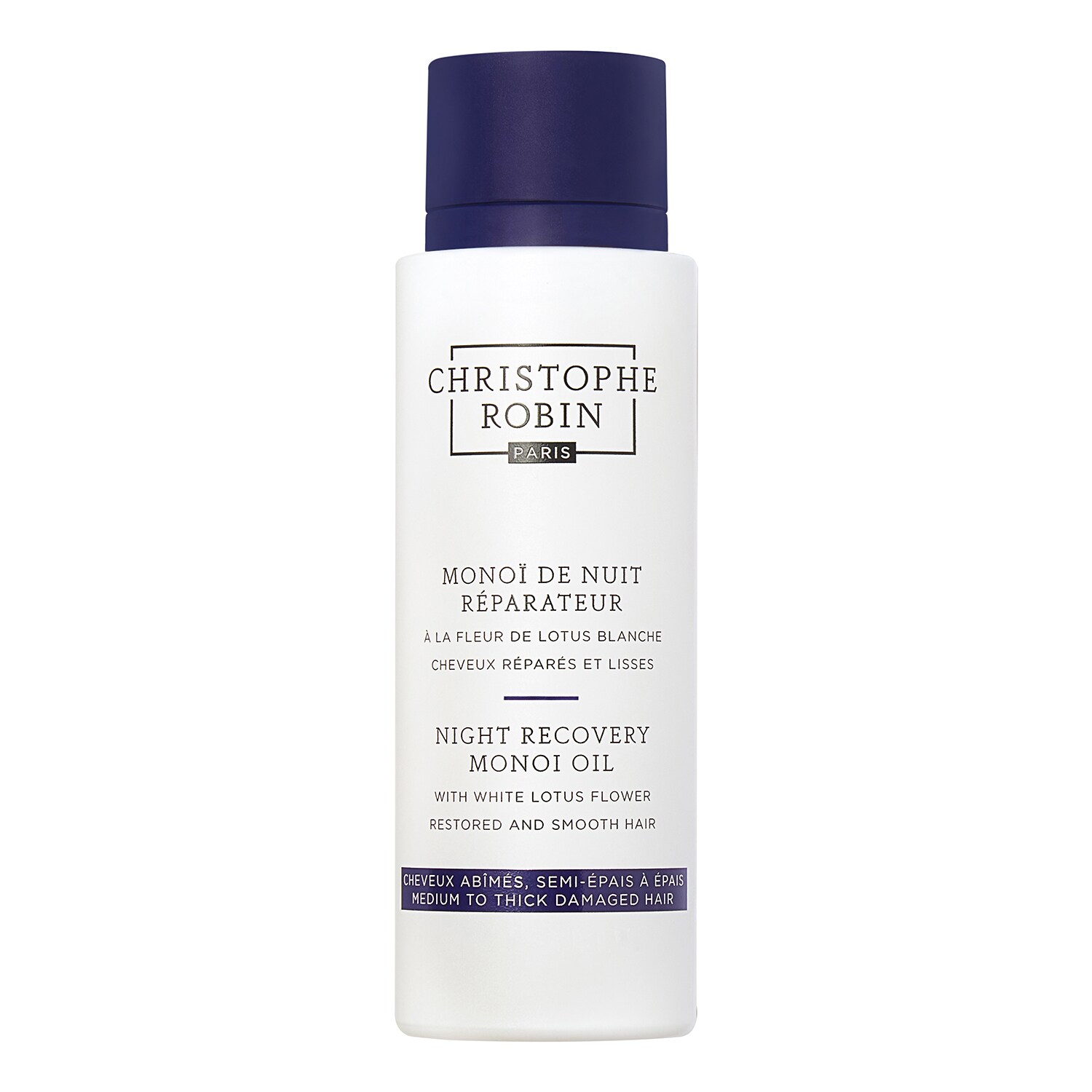 CHRISTOPHE ROBIN - Night Recovery Monoi Oil - Olej pro péči o vlasy