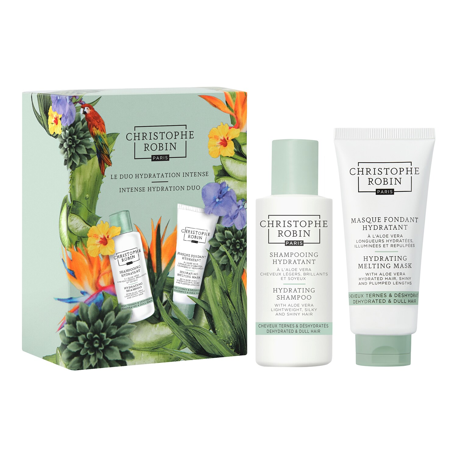 CHRISTOPHE ROBIN - Duo Intensive Moisturising - Sada pro péči o vlasy