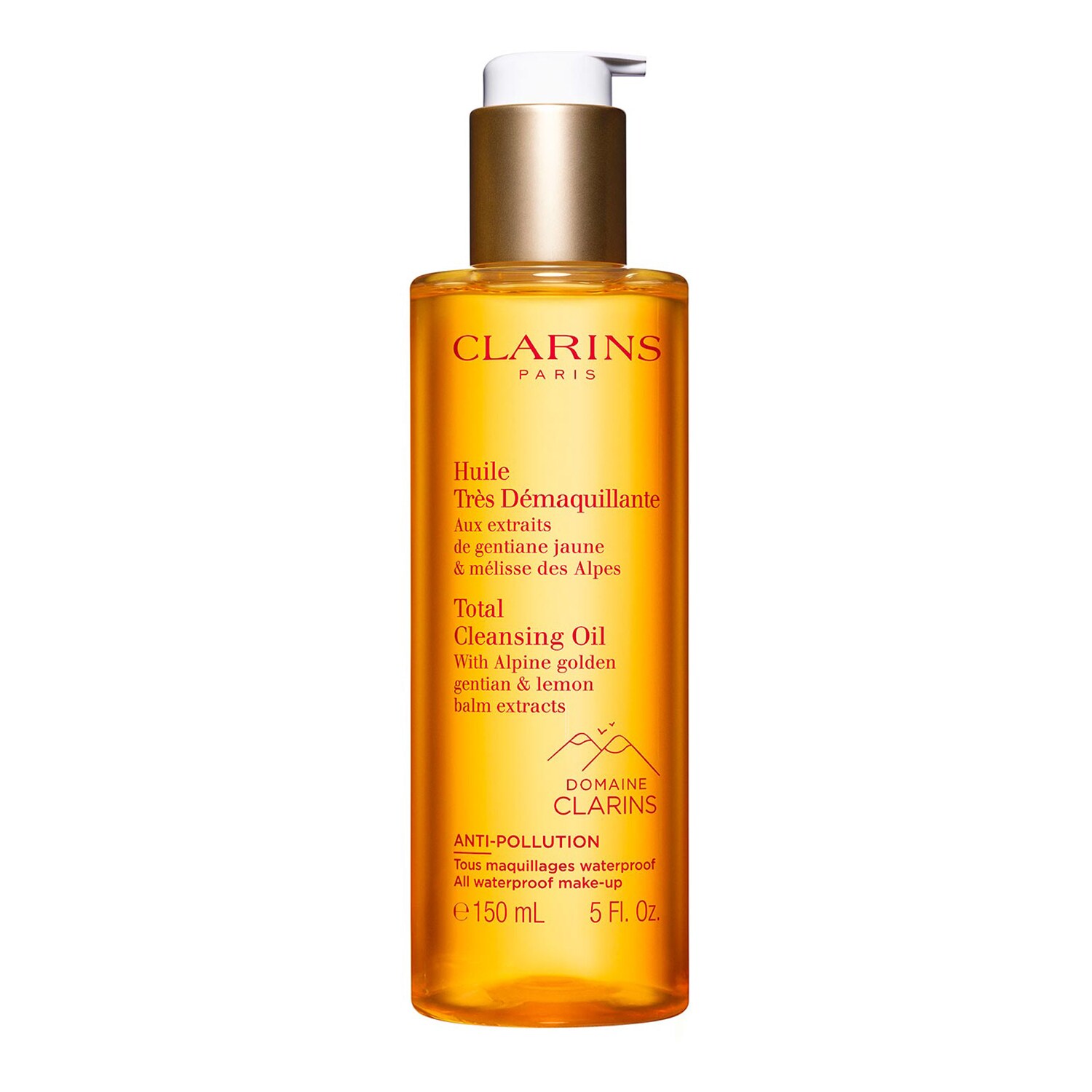 Odličovací olej CLARINS ve zelené nádobě
