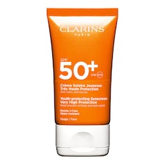 Una crema viso idratante con SPF 50+ - texture leggera e fondente, CLARINS
