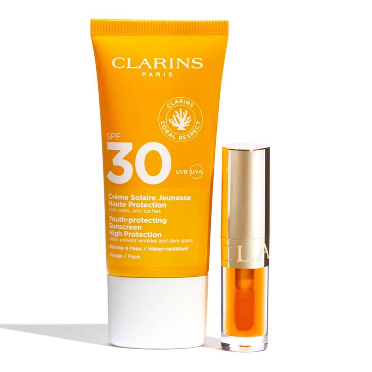 Duo Protection Solaire SPF30 & Lip Comfort Oil - Opalovací krém a olej na rty
